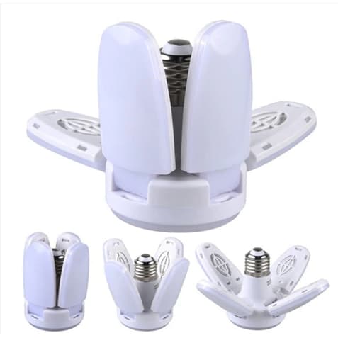 conjunto Lâmpada Led bivolt 110v e 220v Pétalas Dobrável Ajustável 60W Decoração envio imediato