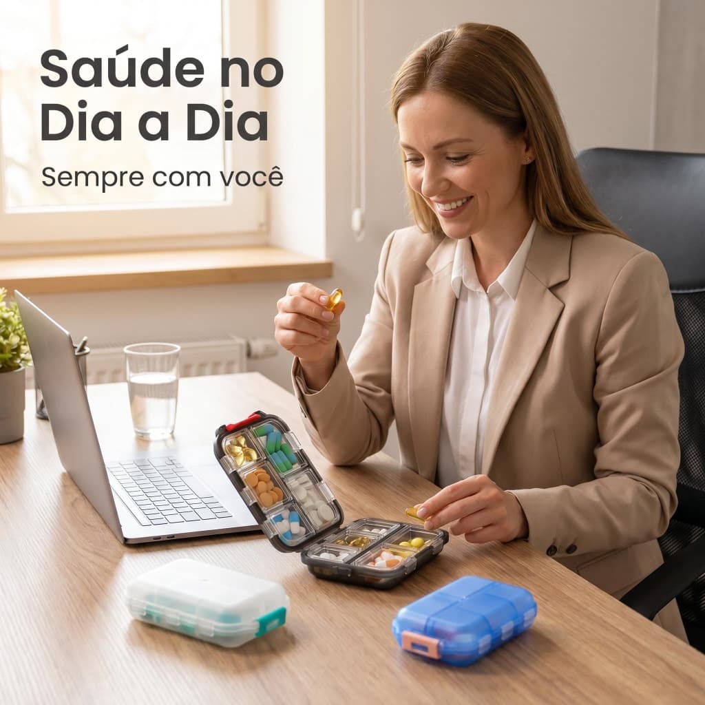 Porta Remédio Leve para Transportar em Qualquer Lugar