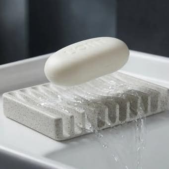 Saboneteira Wave Premium Com Drenagem E Design Moderno