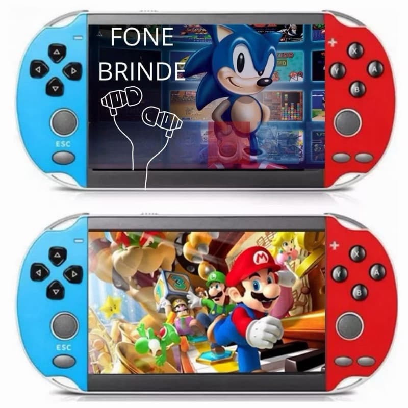 Console Mini Vídeo Game Portátil 1000 Jogos Retrô Clássico 4.3