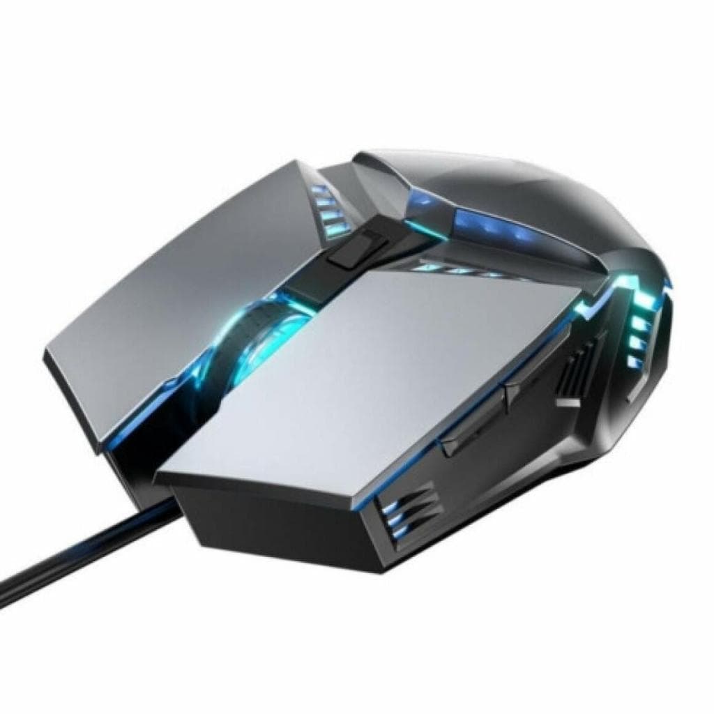 Mouse Gamer Ergonômico RGB Anúbis MU003 MO-W-V01 - Precisão 4800 DPI, Iluminação RGB, Design Ergonômico