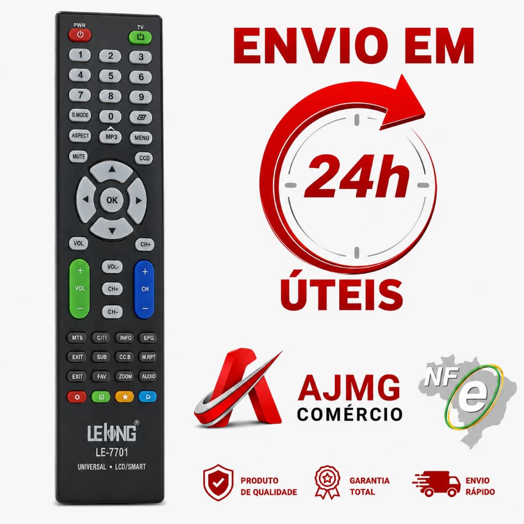 Controle Remoto Universal para todas as TVs