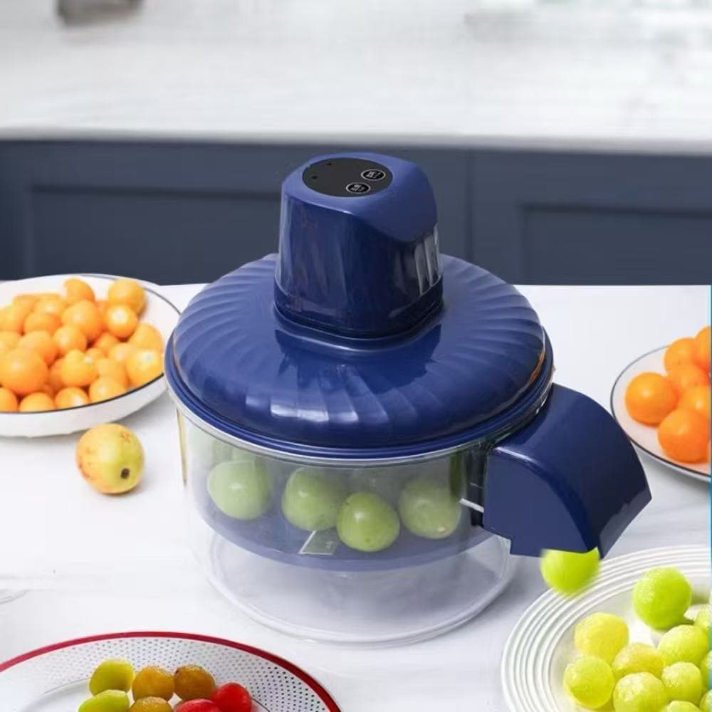 Descascador Elétrico Automatico Portátil 110/220V Cozinha Descascar Alho Uvas Frutas Tomate Legumes.Descascador rápido