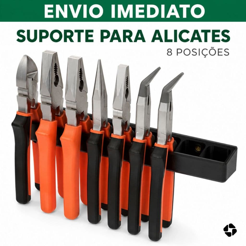 Suporte Organizador De Parede Para Alicates 8 Posições