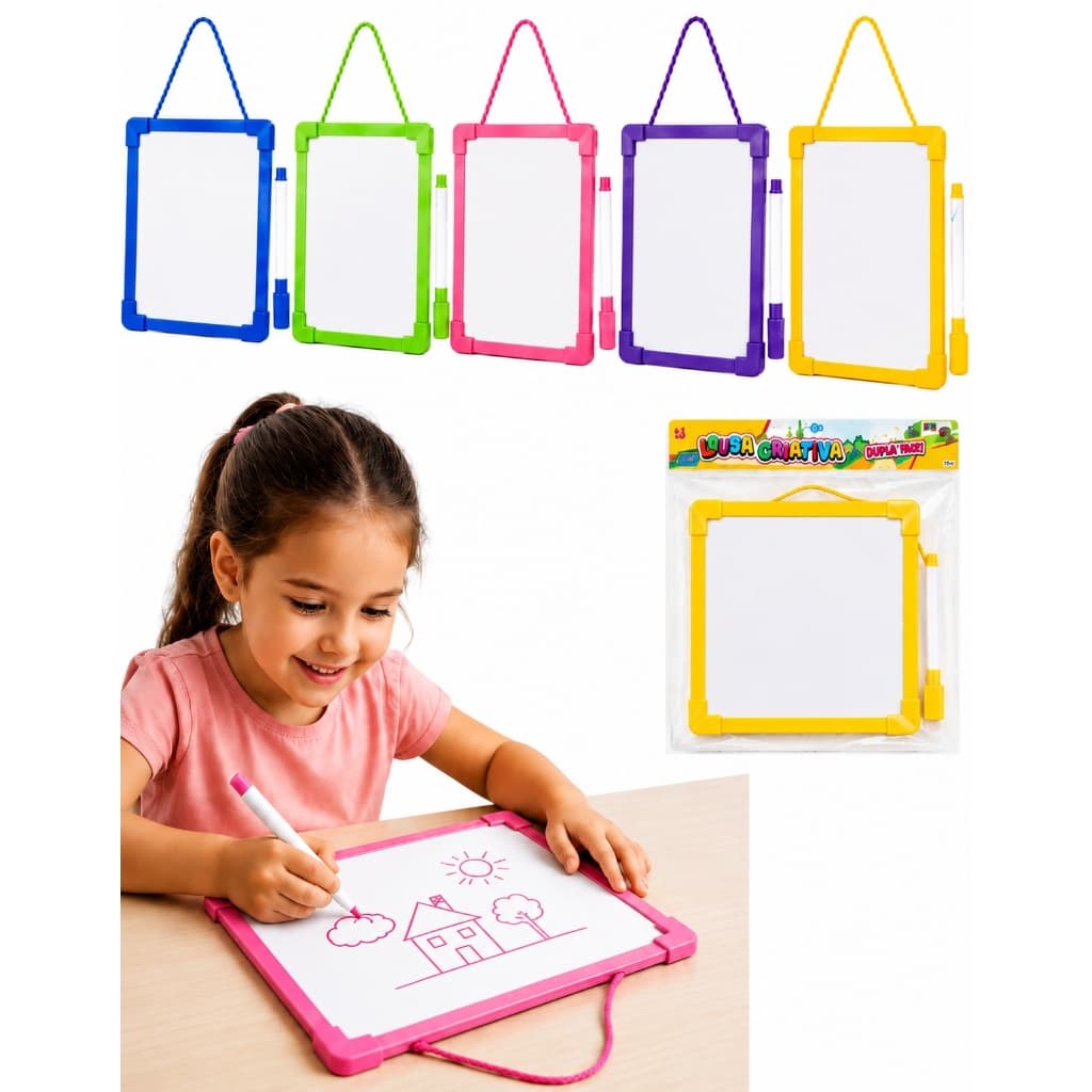 Lousa Mágica Educativa Infantil Quadro Branco Com Caneta