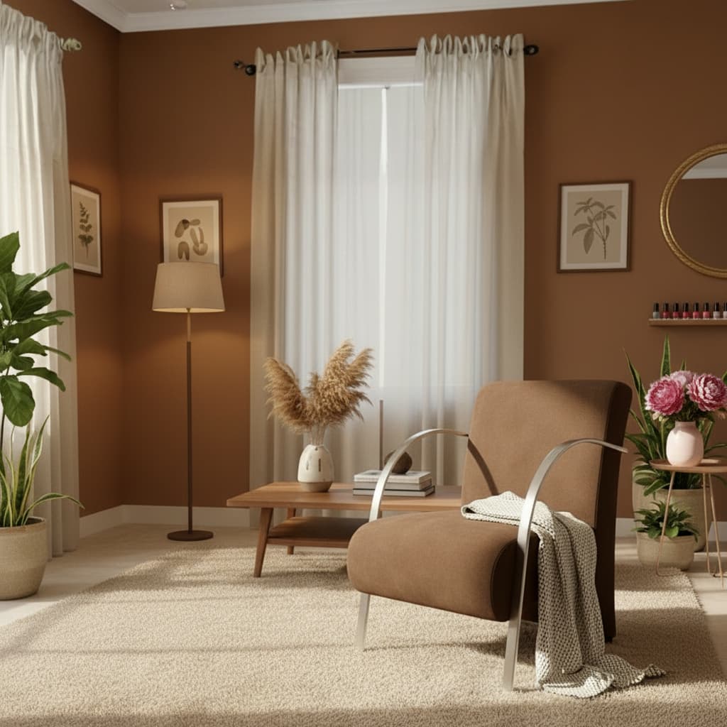 Poltrona Decorativa Predoli Braço de Alumínio Suede, Recepção, Sala, Quarto, Barbeiro, Consultório