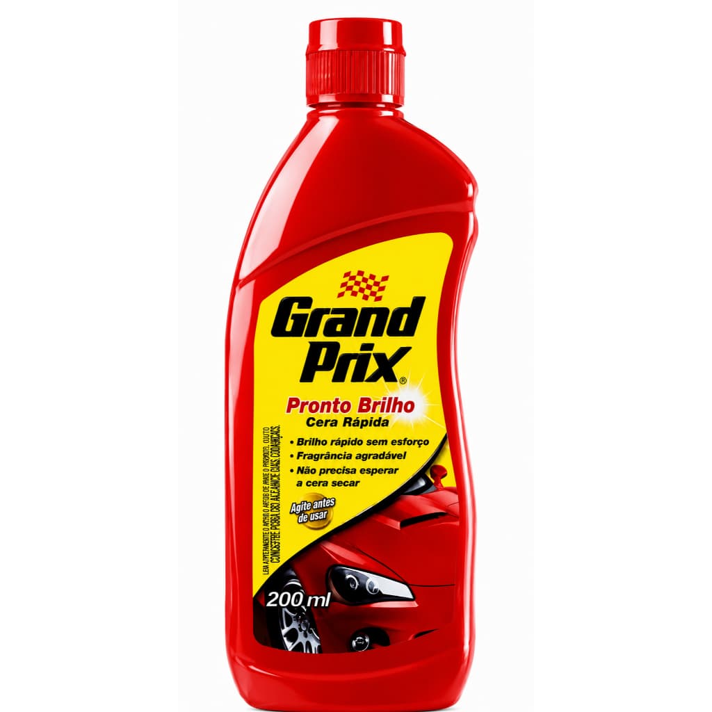 Cera Líquida Rápida Automotiva Grand Prix 200ml Pronto Brilho