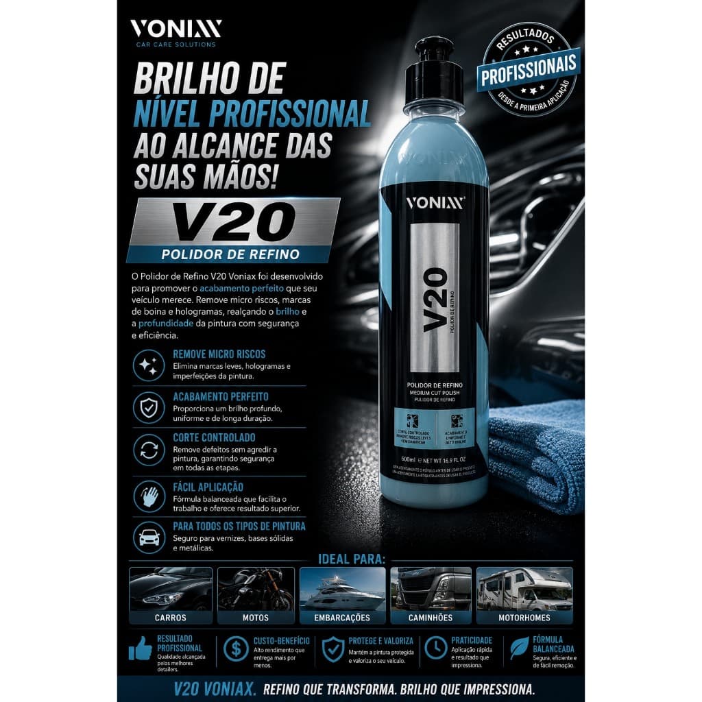 Polidor de Refino V20 da Vonixx