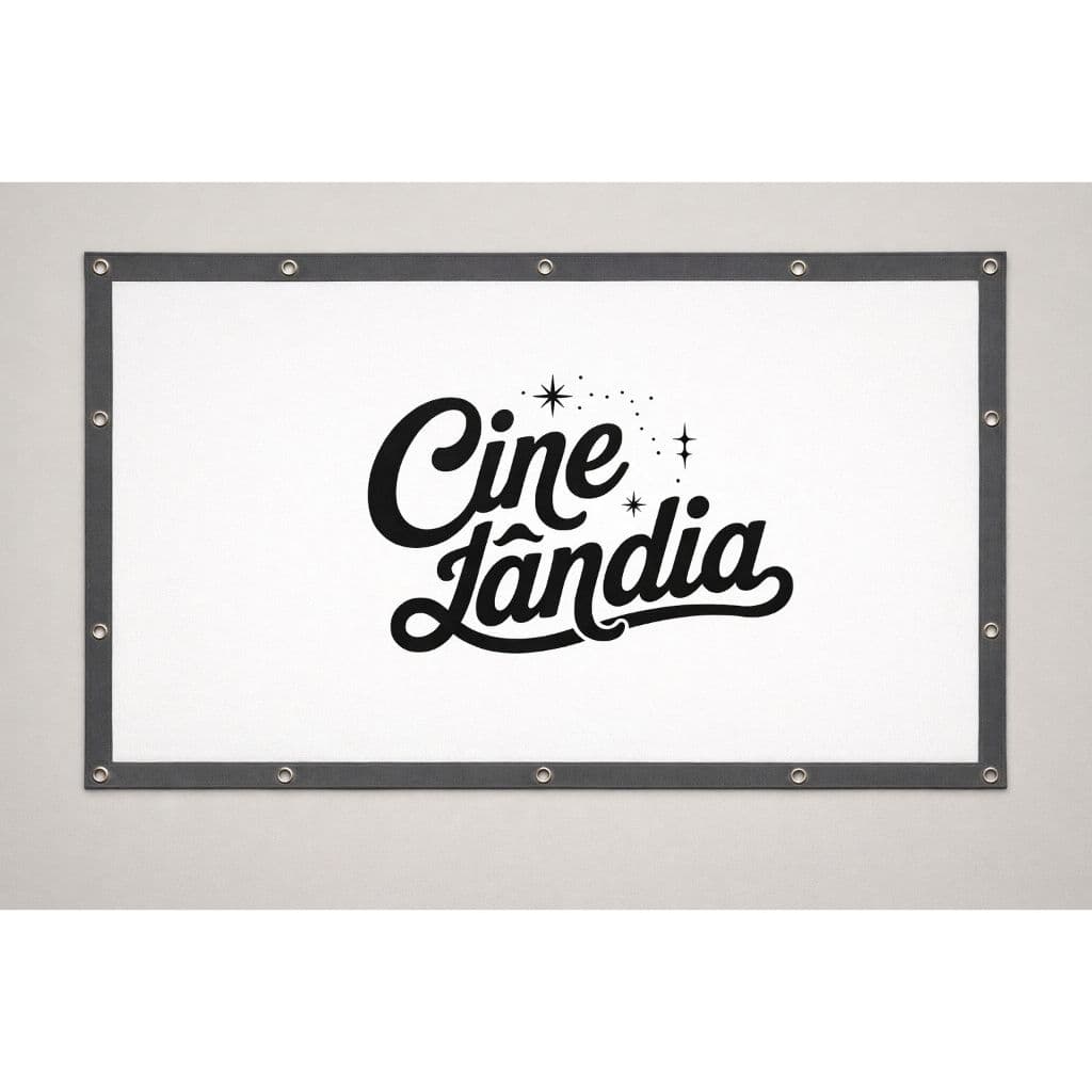 Tela de Projeção Ilhós 100 Polegadas Matte White Lona para Projetor Cinema em Casa Apresentação Eventos