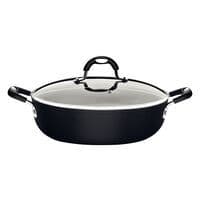 Arrozeira Tramontina Mônaco Induction em Alumínio com Revestimento Interno e Externo Antiaderente Preto 28 cm 4,2l