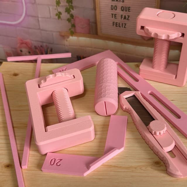 Kit Completo para Encadernação Criativa - Gabaritos, 2 Mini Prensas, Coletor de Lâminas e Estilete Profissional