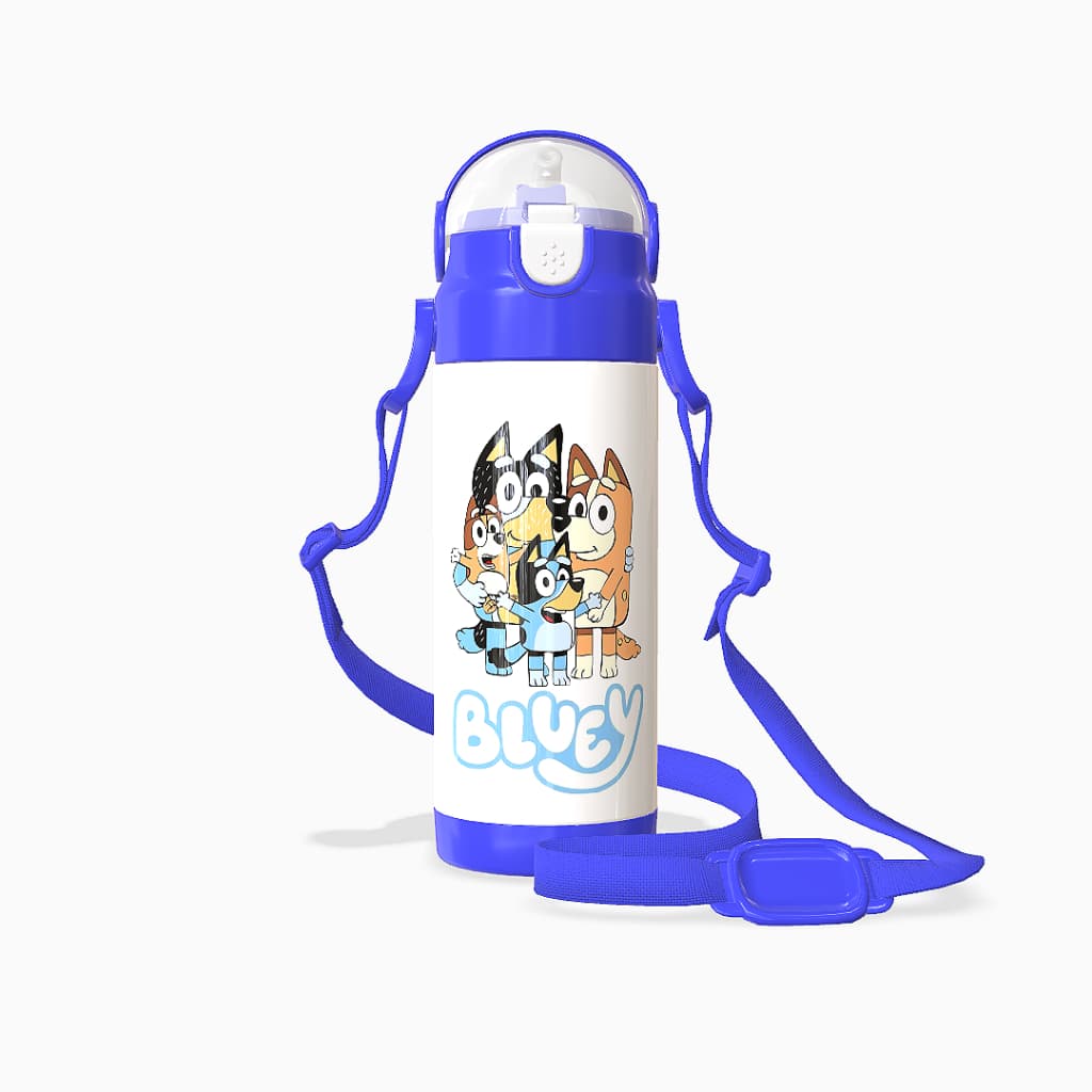 Garrafinha Térmica Personalizada Bluey Com Nome Garrafinha termica infantil com nome personalizada  350ml