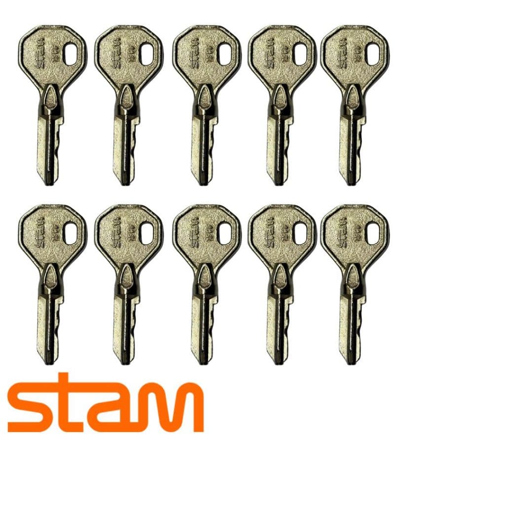 CHAVE VIRGEM TETRA STAM KIT 10 CHAVES, MODELO 1701/1500/1600 STAM ORIGINAL