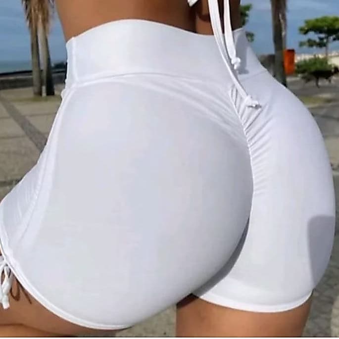 Shorts Empina Bumbum Fitness Praia Academia Com Regulagem na Lateral