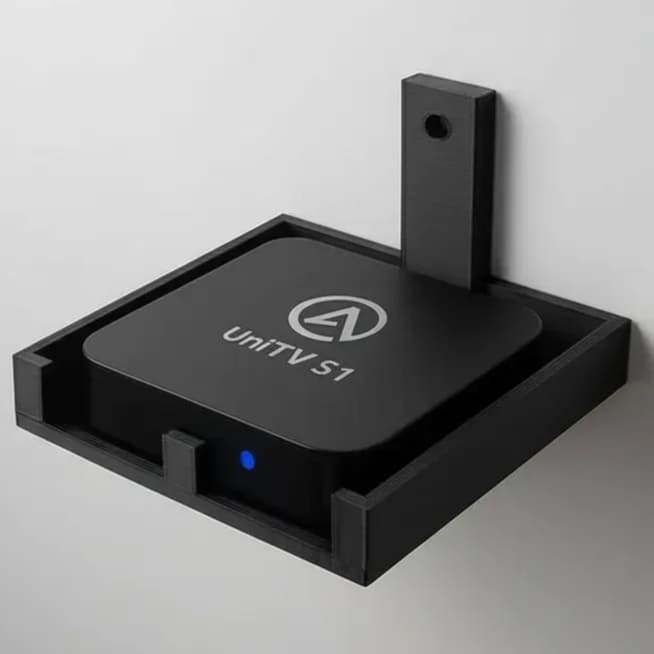 Suporte de Parede Universal para TV Box Conversor Digital Fire TV Stick Roku Sky Claro TV Blu-ray Modem e Controle