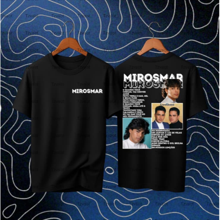 CamisCamiseta Premium em Algodão Basica Mirosmar Zezé Di Camargo Rustico Sertanejo Raiz Letra Sucesso Fã