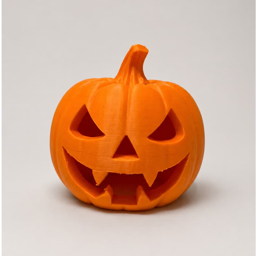 Abóbora Decorativa Halloween em Impressão 3D – Enfeite Temático