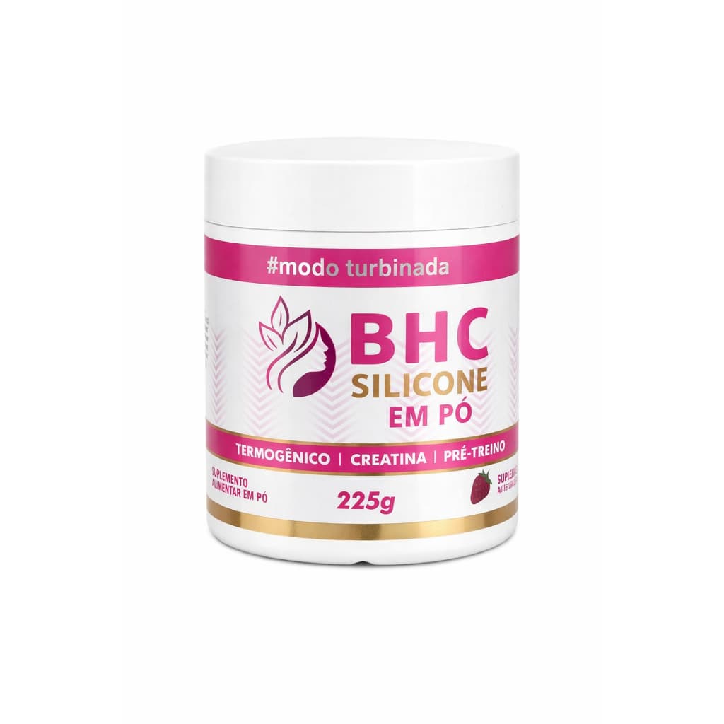 Bhc Silicone Em Pó Termogênico Creatina E Pré-treino Morango em pó
