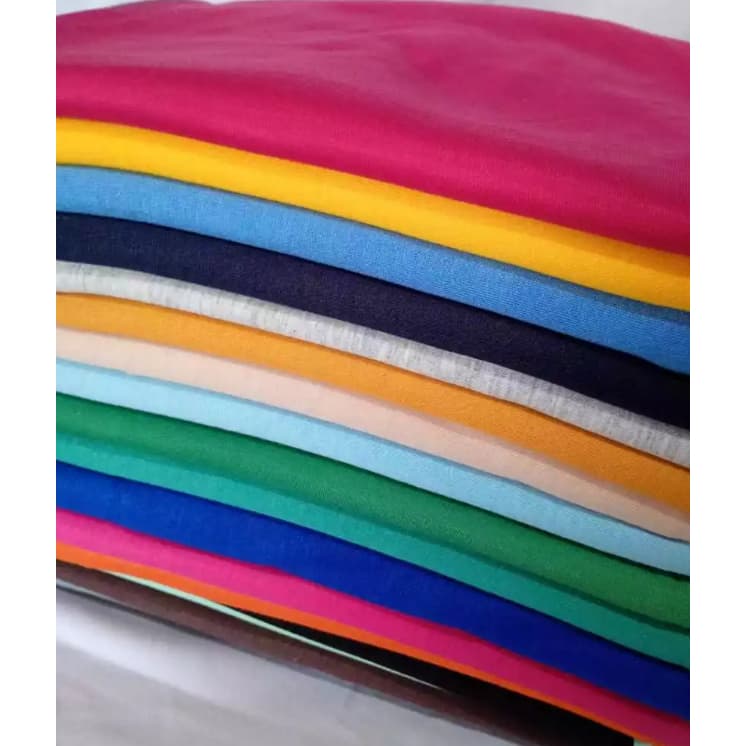 2kg de Retalho de Malha PV Lisa, Cores Sortidas, Combo 2kg Aleatório/Sortido