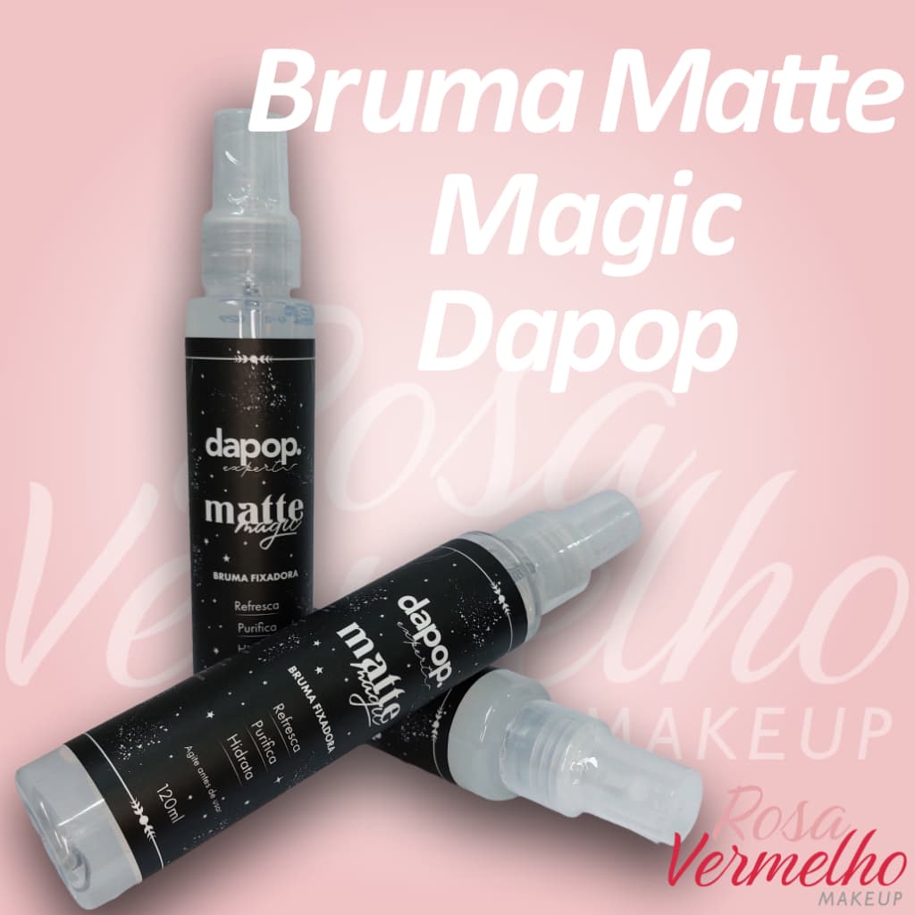 Bruma Matte Magic Dapop 120ml Fixador de Maquiagem Acabamento Matte