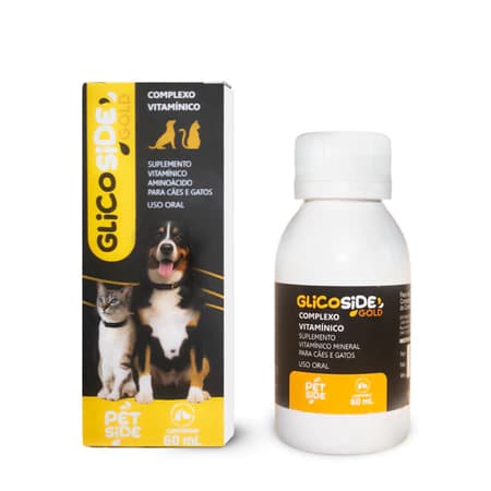 Suplemento pet para Cães e Gatos Aumenta Apetite Energia Glicoside Gold 60ML