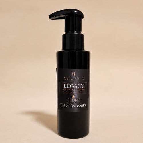 Óleo Pós-Banho Masculino Legacy Cedar Collection 120ml | Hidratação com Óleo de Coco, Amêndoas e Alecrim | Fragrância Ce