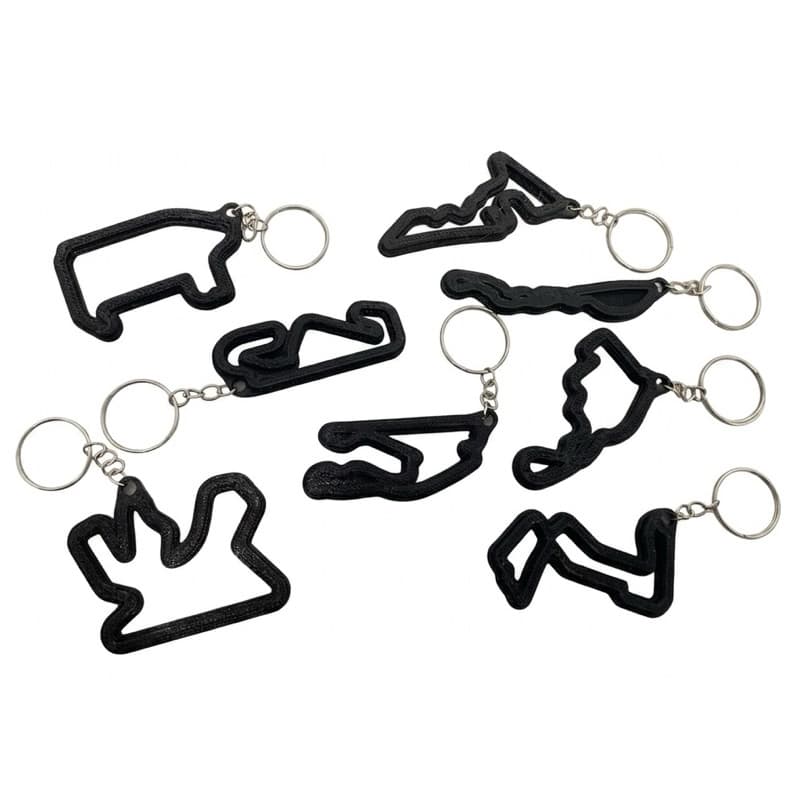 Kit Chaveiros Pistas Fórmula 1 - Circuitos F1 Automobilismo Formula 1 Corrida Colecionável