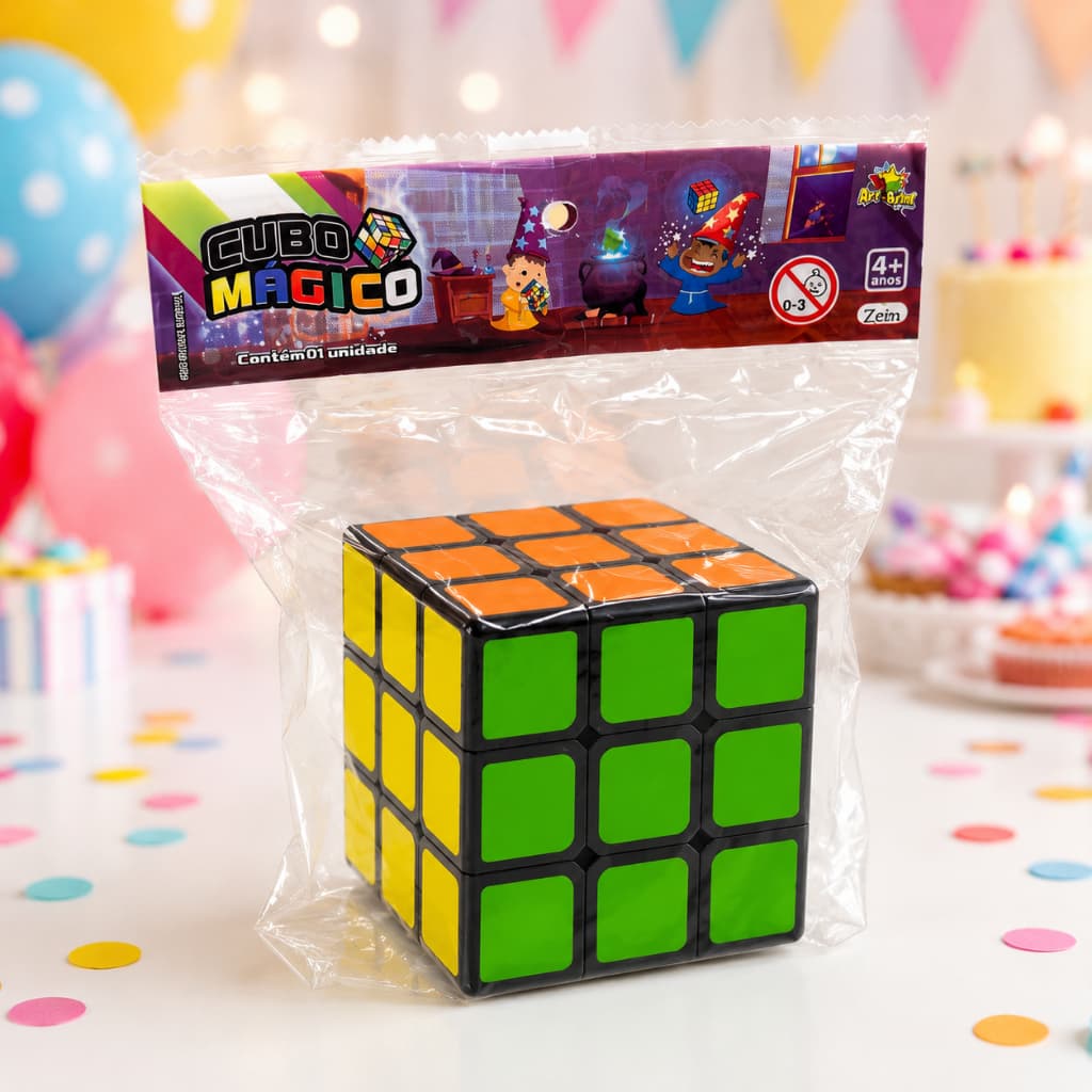 Kit 10 Cubo Magico Brinquedo Educativo Infantil Lembrancinha