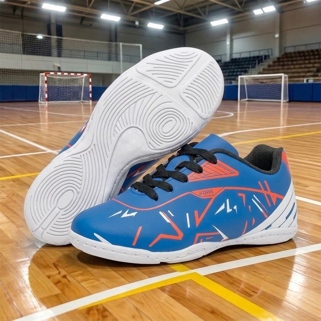 Chuteira Infantil Masculina Futsal Society Quadra Sintética Antiderrapante Resistente Confortável e Costurada 28-33