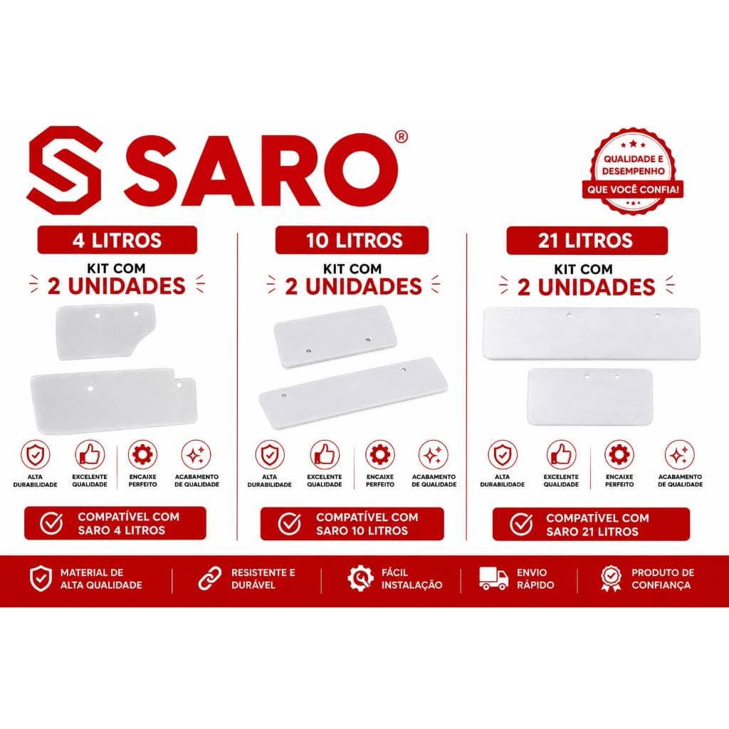 Kit 2 Raspadores Silicone Misturador Panela Saro 4 Litros 10 LITROS e 21 LITROS