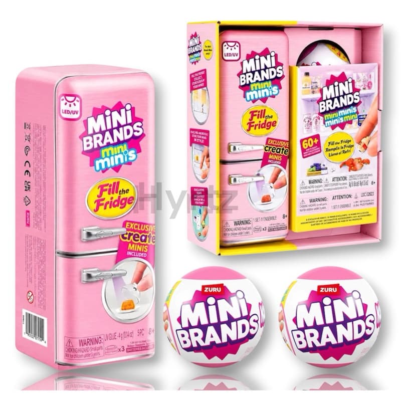 Mini Brands Mini Minis Fill The Fridge Com Luz Uv Geladeira