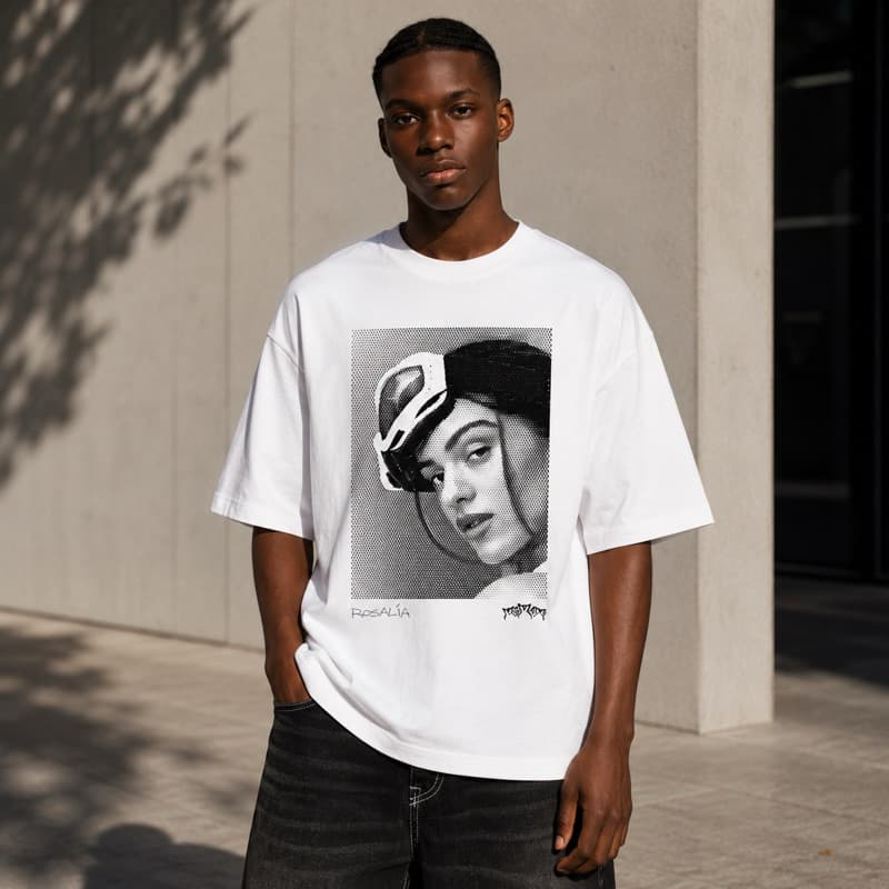 Camiseta OVERSIZED Masculina  Feminina Rosalía Streetwear 100% Algodão