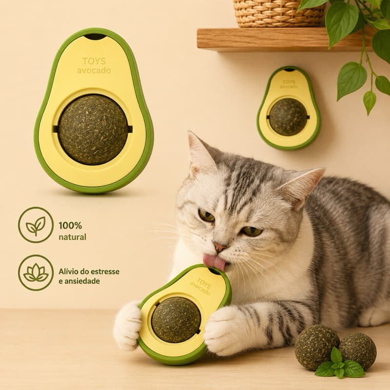 Catnip para Gatos Erva de Gato Natural Brinquedo Interativo Anti Estresse Relaxante