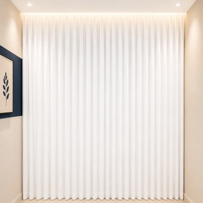 Cortina De Voil Com Forro Microfibra 6,00x2,50 Com Ilhós Sala E Quarto Várias Cores