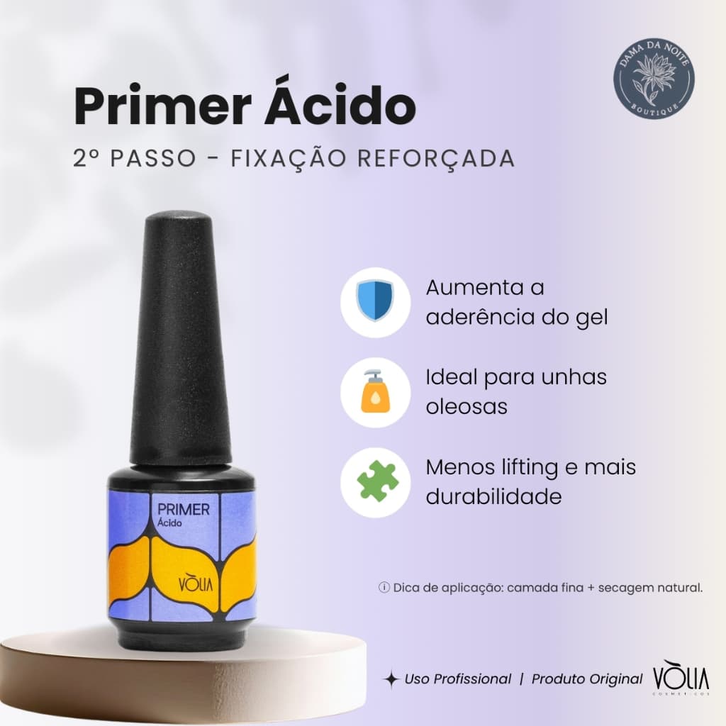Volia Preparador Primer Com Acido 10ml Original Imediato