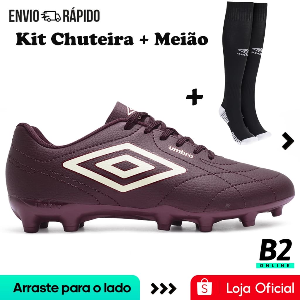 Chuteira Campo Umbro Class Footballer  + Meião Umbro Team Original com Nota Fiscal e Garantia