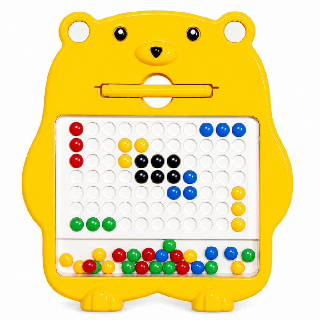Lousa Magnética Infantil Urso Brinquedo Educativo Com Cartas de Desenho