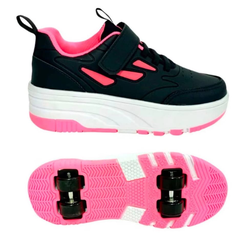 Tenis Infantil Skate 2 Rodinhas Patins Menina Menino Lançamento Promoção Pronto Para Envio