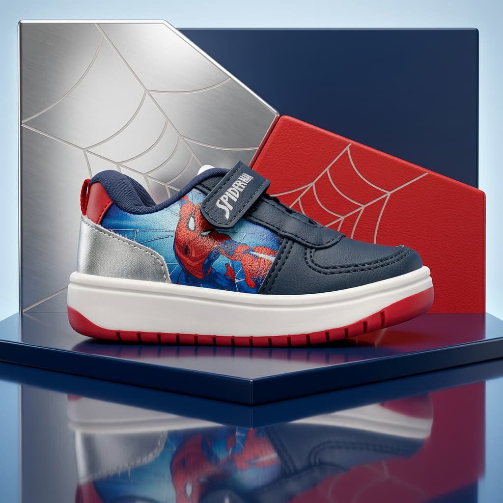 Tênis Disney Spider Man Infantil Velcro