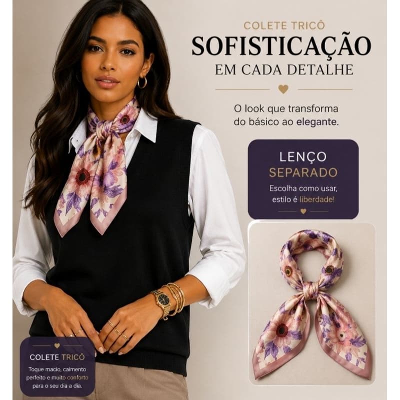Lenço cetim Feminino