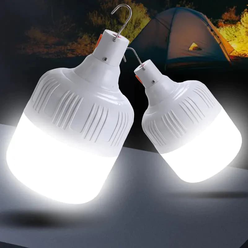 KIT 4 lâmpada led recarregável camping lâmpada de emergência
