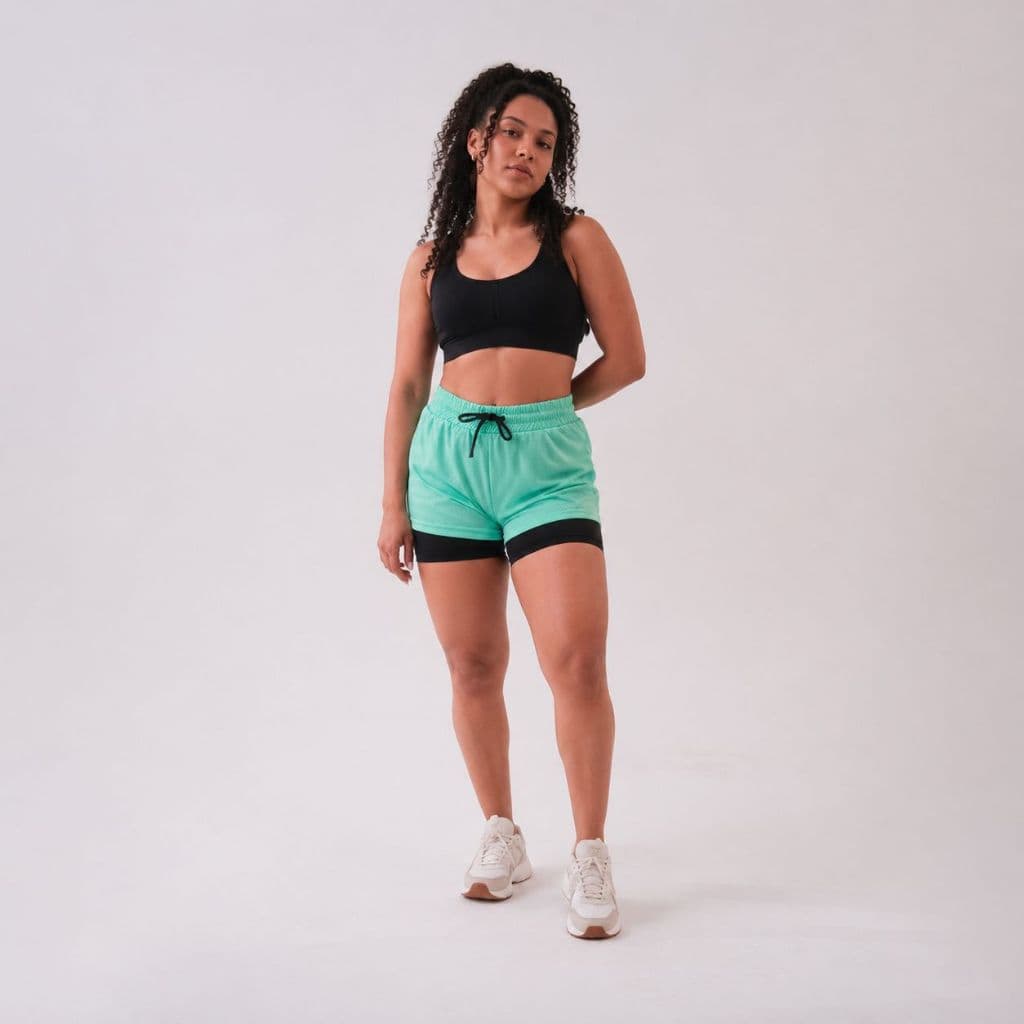 Conjunto Short e Top Regata Academia Feminino Fitness Confortável Dry Fit
