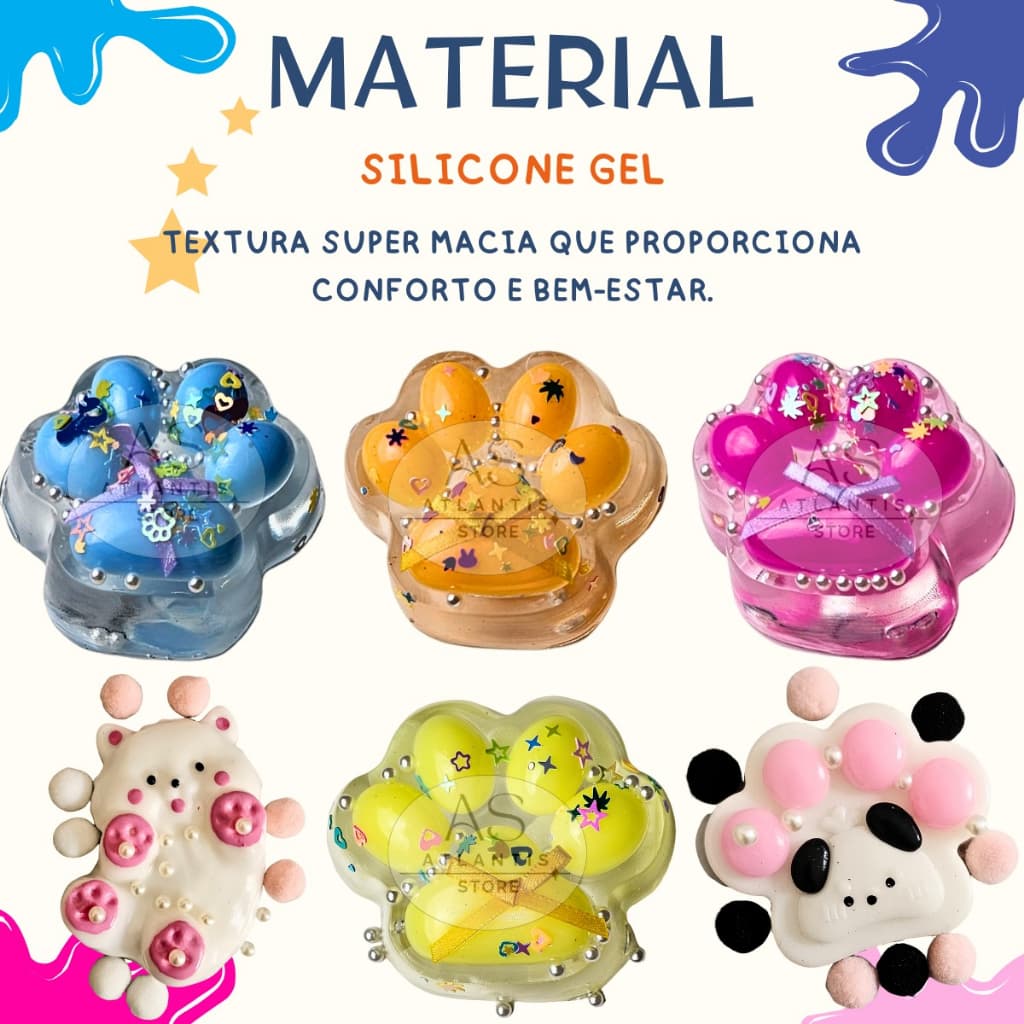 Squishy Patinha Sensorial Anti Stress Adulto E Criança Tik tok