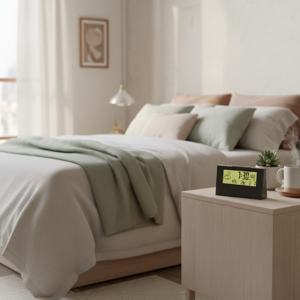 Relógio Despertador Digital de Mesa - Sortida escritorio sala quarto