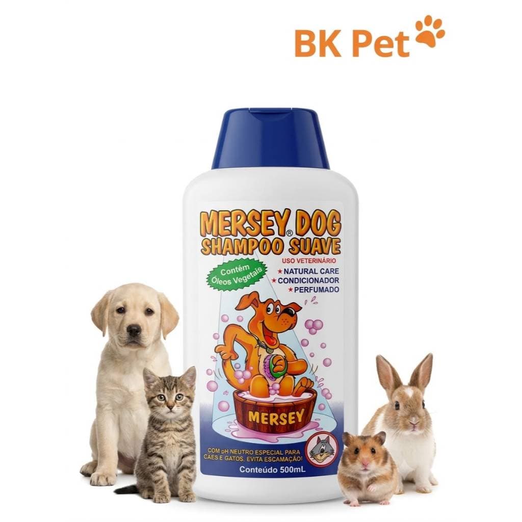 Mersеy Dog Shampoo Suave 500ml – Natural Care com Condicionador