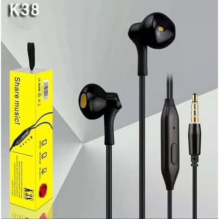 Fone de Ouvido com Microfone Estéreo Auricular Kin K38