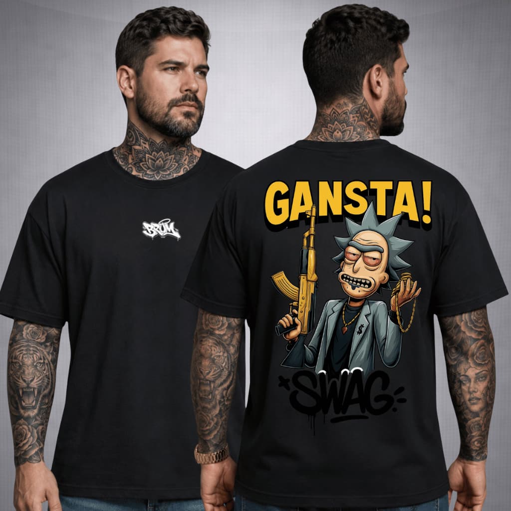 Camiseta Masculina Estampa Streetwear Urbano Blusa 100% Algodão Street Personagens