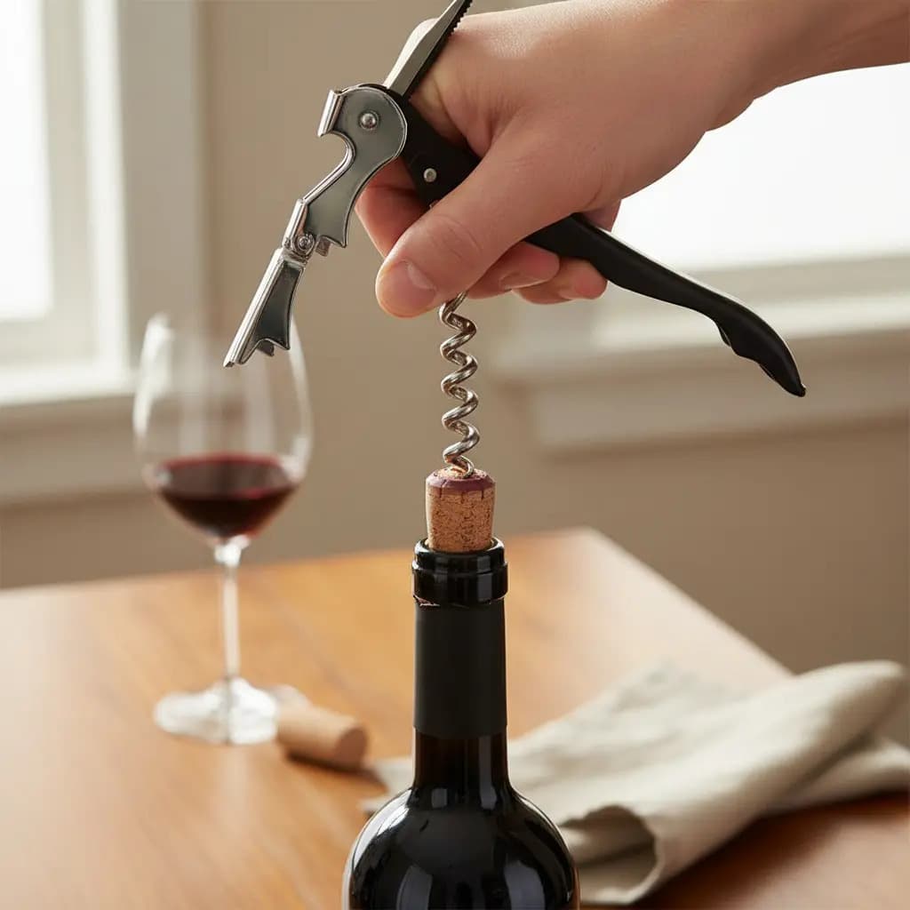 Abridor De Garrafa Vinho Saca Rolhas Aço Inox Atacama