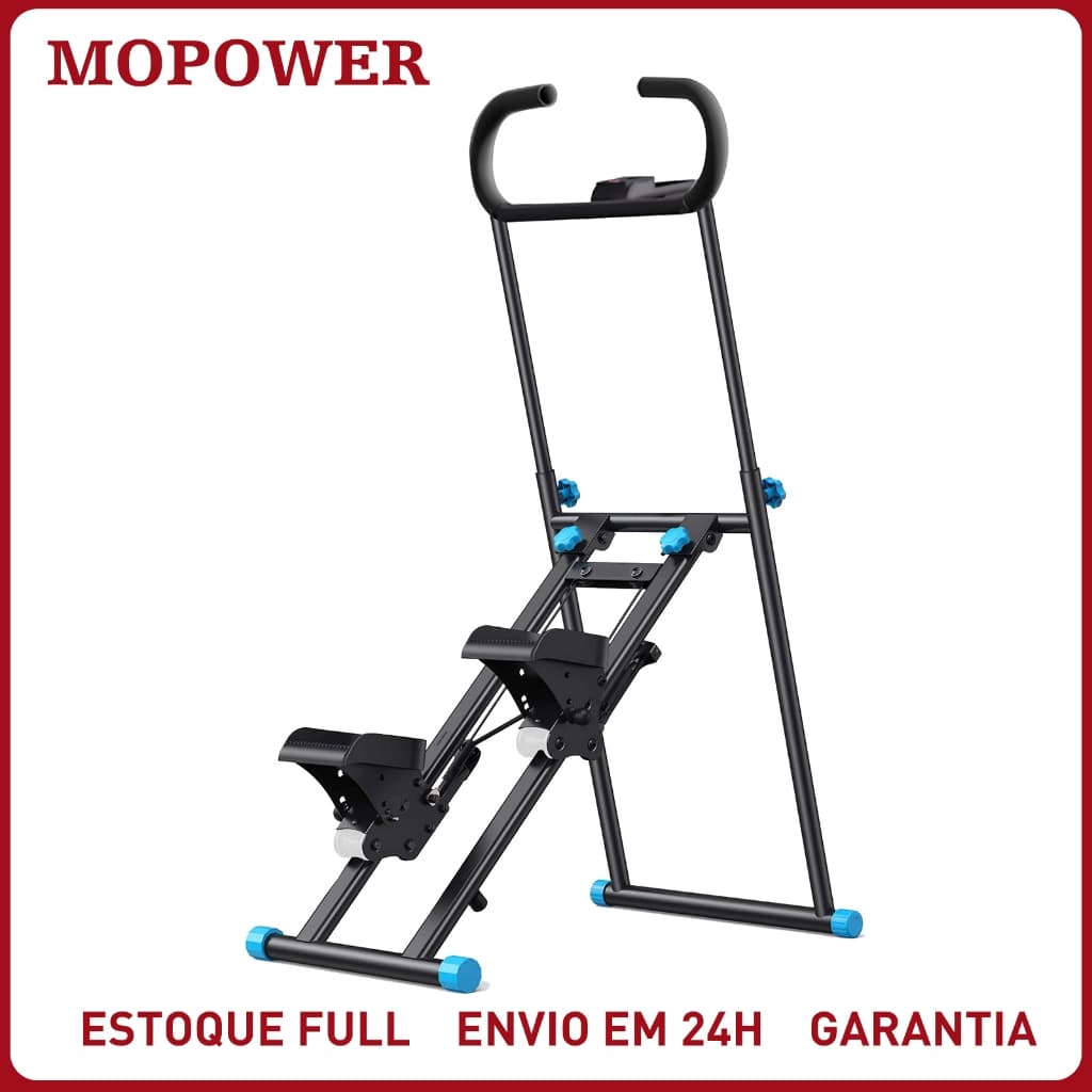 Simulador De Caminhada Aparelho De Ginástica Dobrável 120kg C/ Visor LCD Treino Em Casa