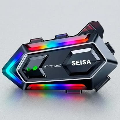 Intercomunicador Para Moto Seisa Mt-y20max Bluetooth Com Luz